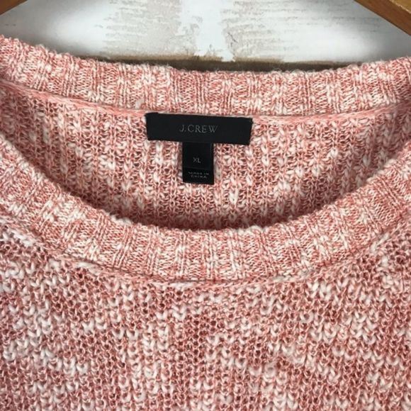 J. Crew Coral Marled Crewneck Sweater - Picture 3 of 8